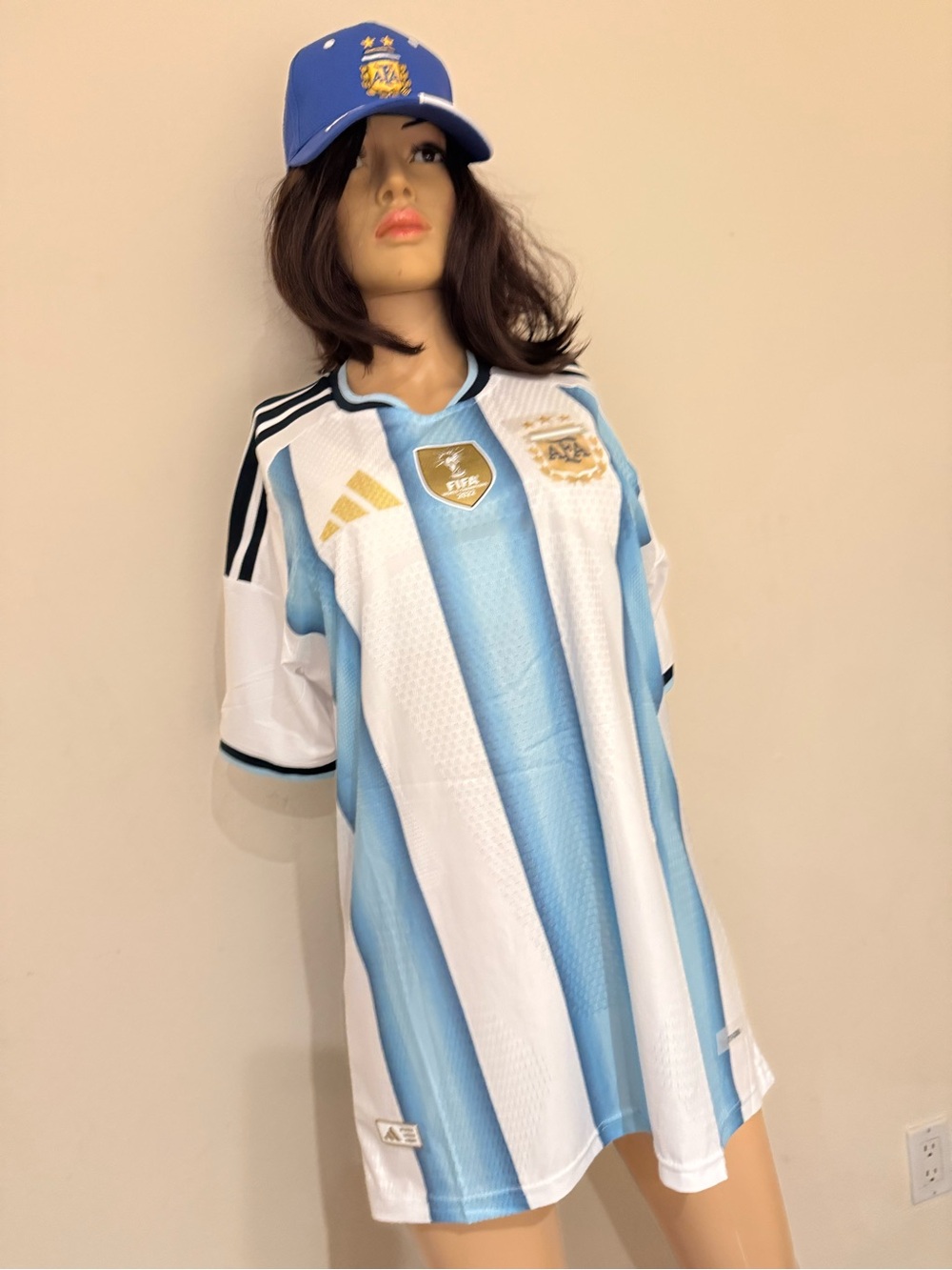 adidas Argentina National Team Jersey - Light Blue & White